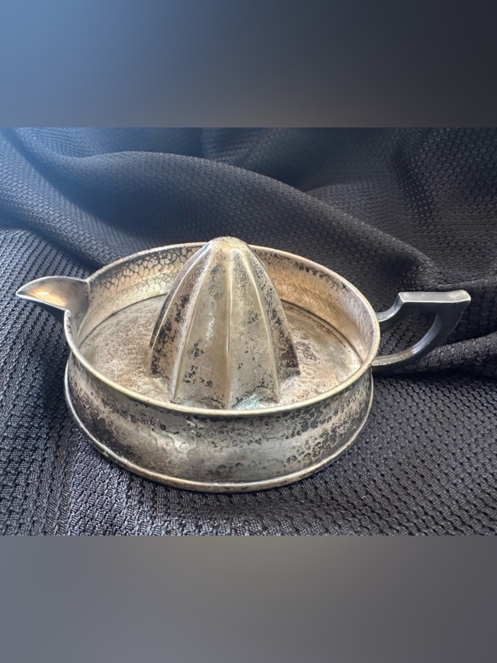 Vintage Metal Citrus Juicer - Silver Tone